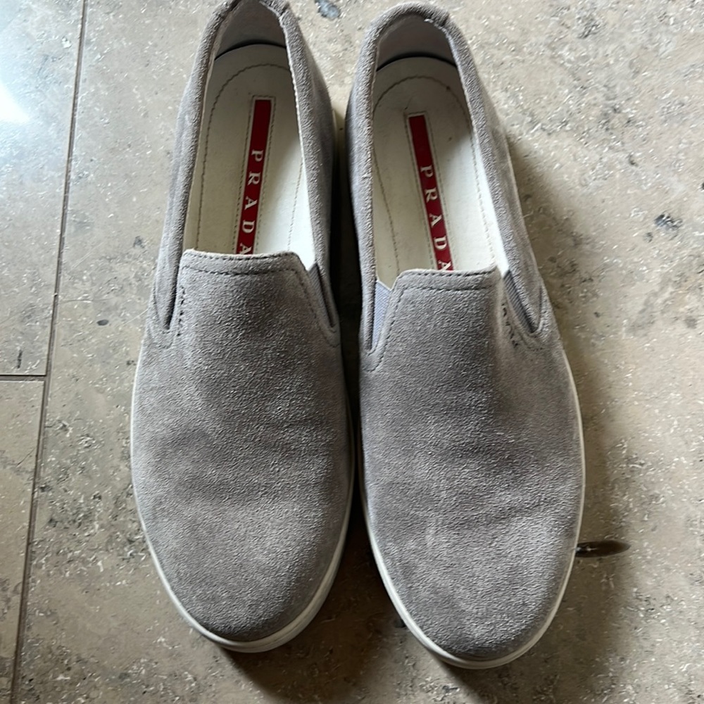 Prada suede sneakers